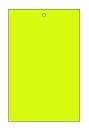  Blank Cards Tags Bright Yellow Fluorescent Chartreuse with hole, no string